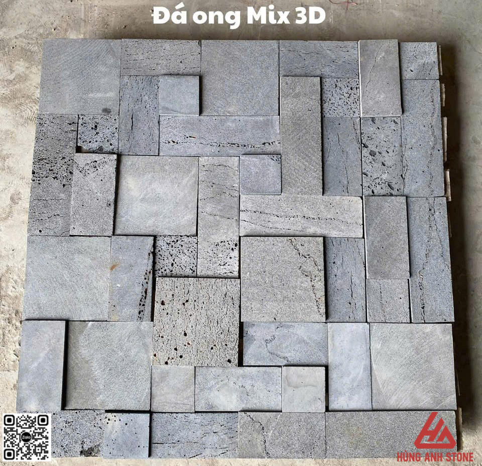 Đá ong xám ốp Modul 3D