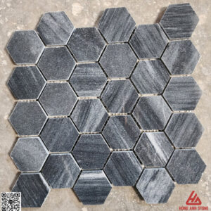Đá Mosaic lục giác hex2-  Sọc Dưa