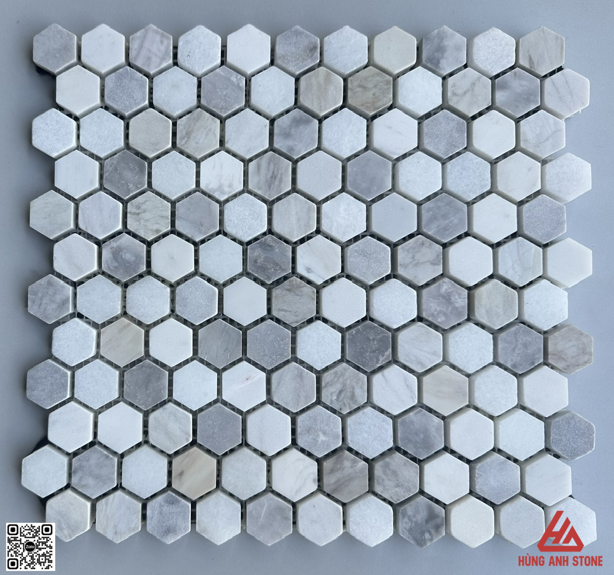 Đá Mosaic lục giác hex 1 - Mix Màu-HA.Hex14