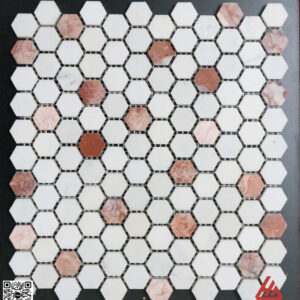 Đá Mosaic lục giác hex 1 - Mix Màu-HA.Hex16