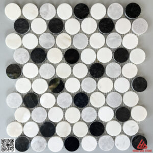Đá Mosaic bi tròn -Mix màu -HA.WMix1
