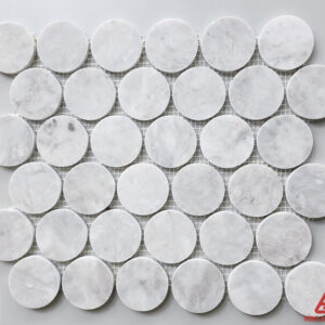 Đá Mosaic bi tròn -ghi nhạt  -HA.WM11B