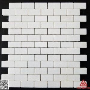 Đá Mosaic Amalfi 23x48- trắng muối