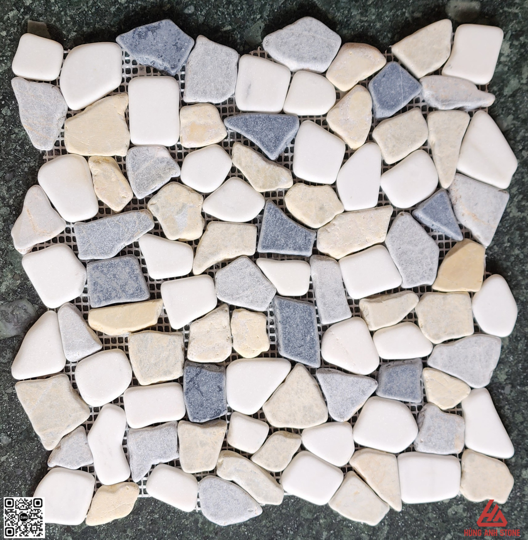 Đá Mosaic đập rối -Mix màu -HA.CMix2