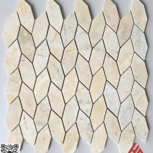 Đá mosaic bông lúa màu vàng chanh-HA.BL14C