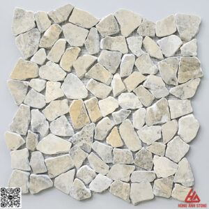 Đá Mosaic đập rối-màu vàng chanh PL