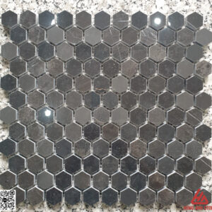 Đá Mosaic lục giác hex 1 - Đen