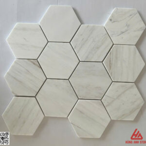 Đá Mosaic lục giác hex 4 -  Vân Gỗ