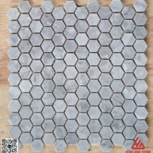 Đá Mosaic lục giác hex 1 - Ghi Nhạt