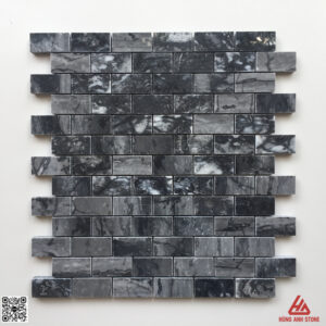 Đá Mosaic Amalfi 23x48- vân đen