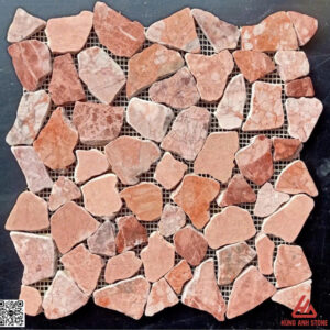 Đá Mosaic đập rối  - màu hồng PL