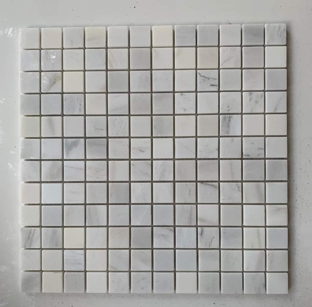 Đá mosaic trắng sữa bóng-HA23FB