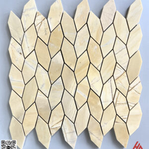 Đá mosaic bông lúa màu vàng-HA.BL14Q