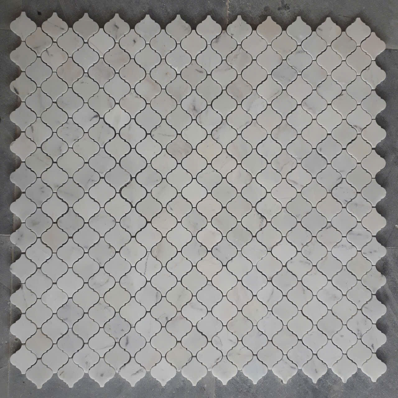 Đá mosaic đèn lồng - màu trắng -HA.DL12F - Ảnh 3