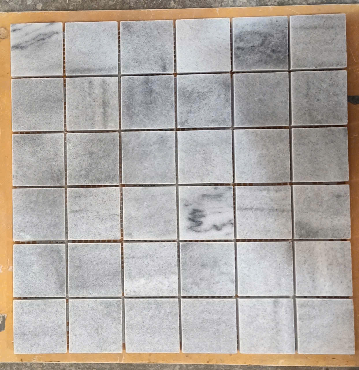 Đá mosaic xám nhạt 48x48mm- HA.13B - Ảnh 2