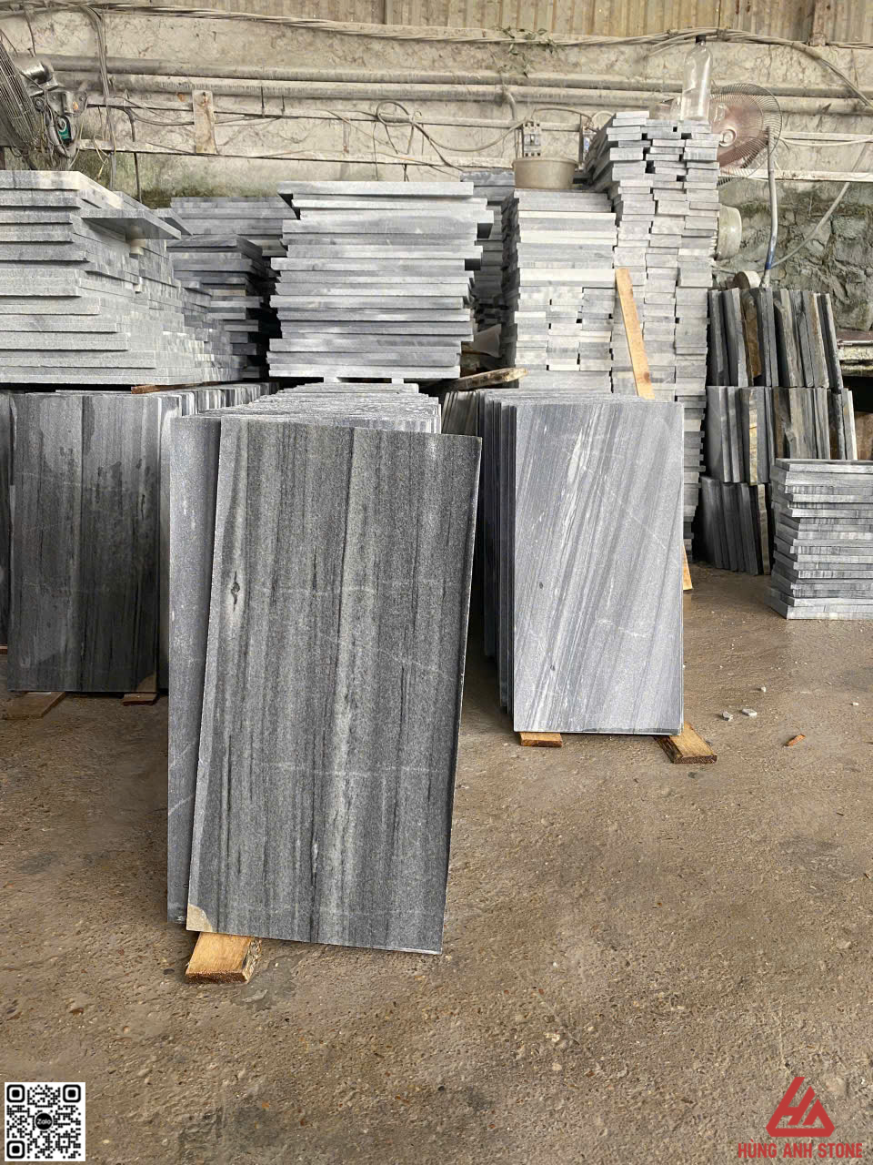 Đá sọc dưa ốp bể bơi xám sọc thẳng - Ảnh 3