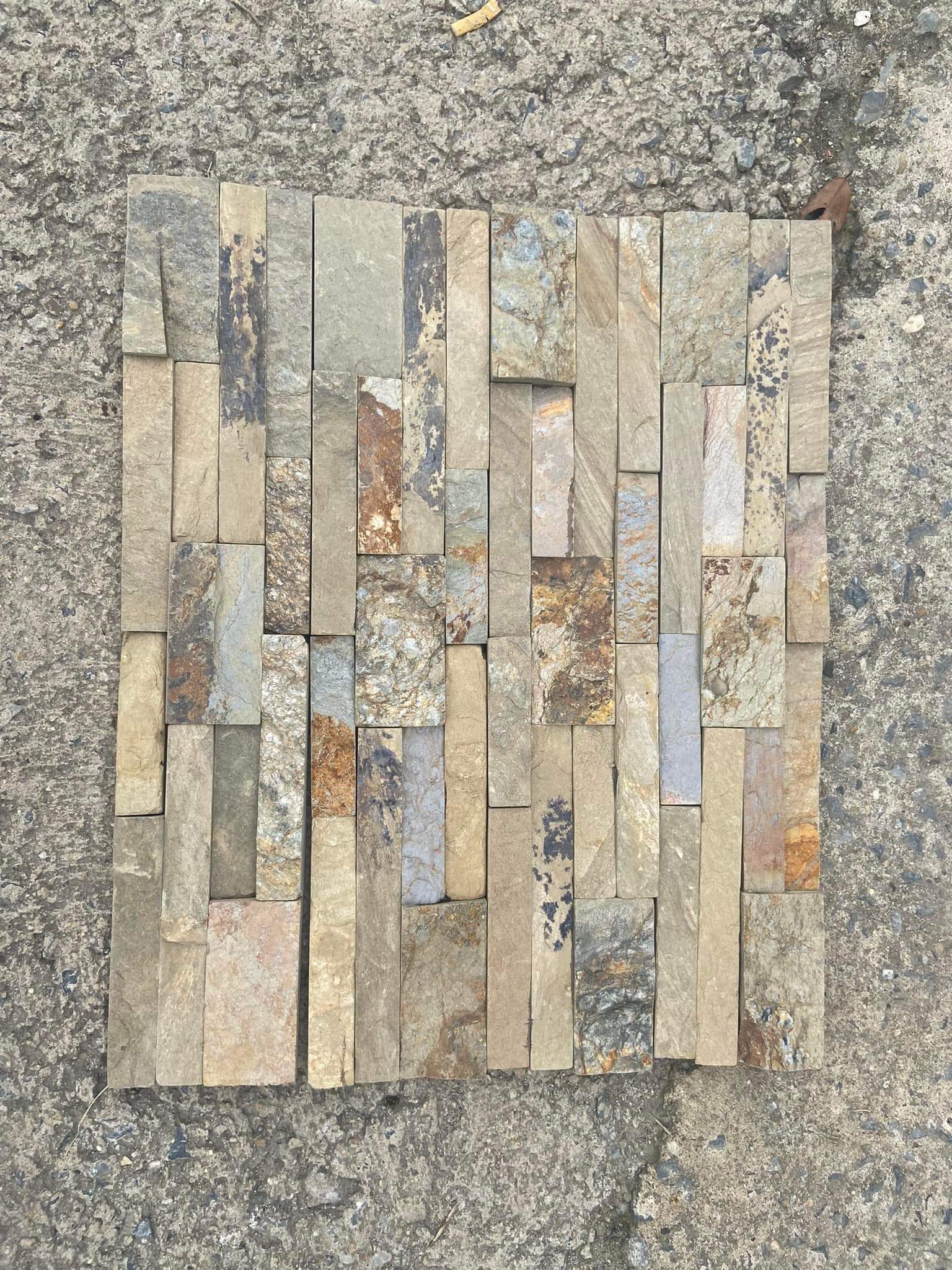 Đá ghép vàng Đà Nẵng - 10x50cm - Ảnh 3