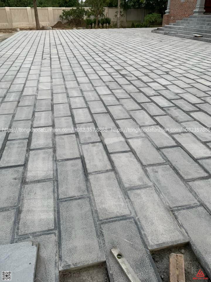 đá xanh đen băm trừ viền