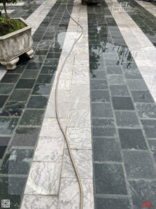 đá xanh rêu mài cà viền