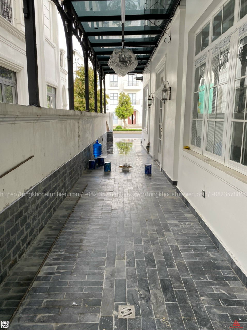 đá xanh đen giả cổ