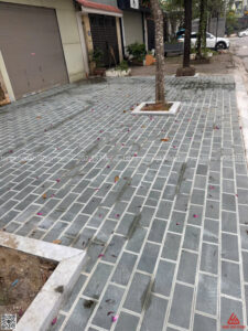 đá xanh rêu mài cà viền