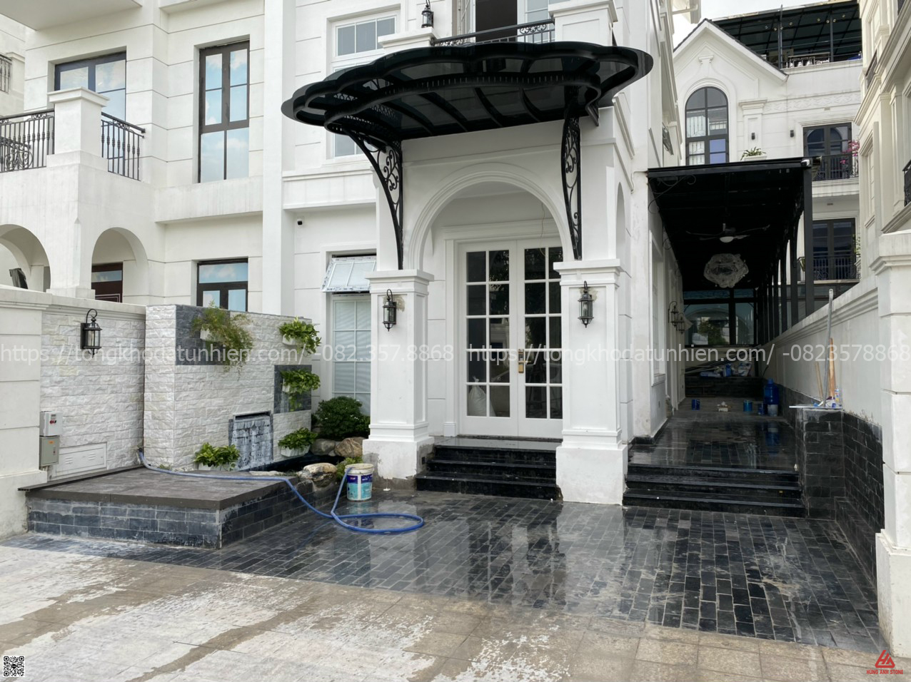 đá xanh đen giả cổ
