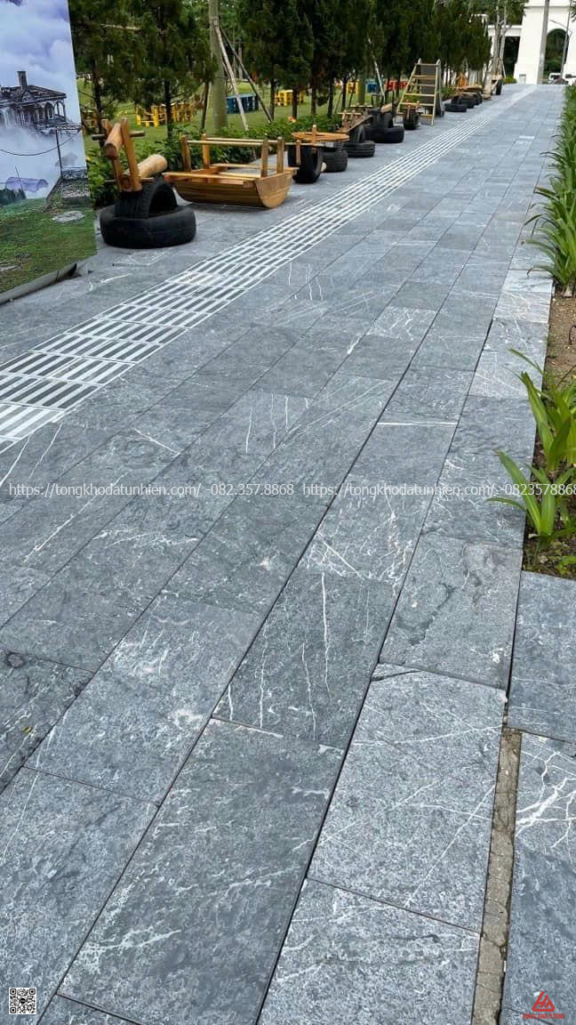 đá xanh đen giả cổ 